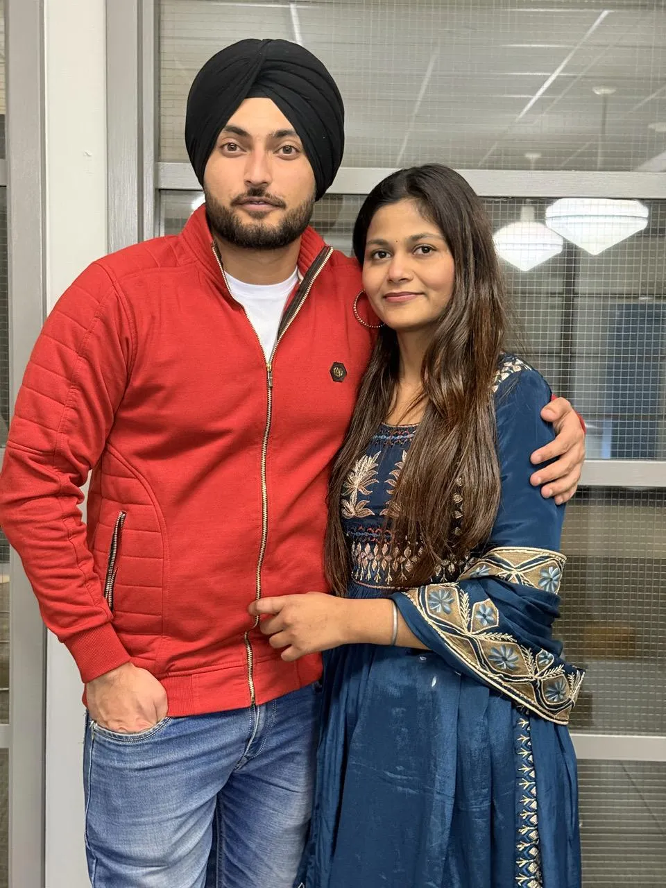 Arihant and Geetanjali standing together